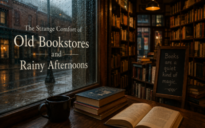 The Strange Comfort of Old Bookstores and Rainy Afternoons