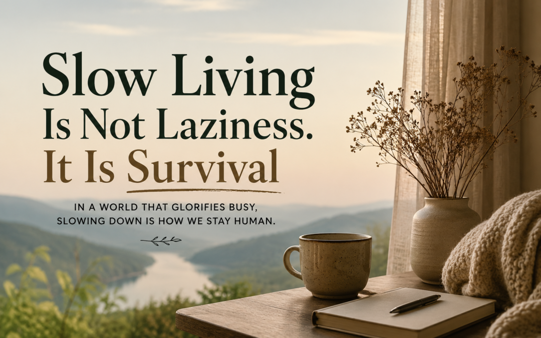 Slow Living Is Not Laziness. It Is Survival in a Burned-Out World